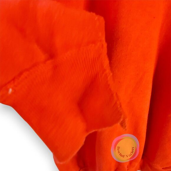 Vintage 70s Red Crewneck Sweatshirt SALE Graphic Retro Streetwear Novelty Large - Picture 3 of 9